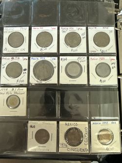 Vintage Mexican Coin Collection Binder – Early 1900s to Modern
