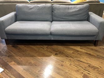 Gray Cushioned 3-seat Couch/sofa- 84x36x28”
