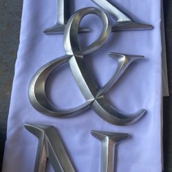 Sliver LETTERS K & N 