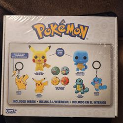 Funko Pop Pokemon Collector Box GameStop Exclusive Flocked Pikachu Squirtle NEW