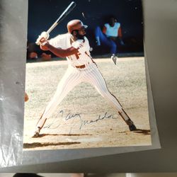 Philadelphia Phillies Gary Maddox Autographed Picture