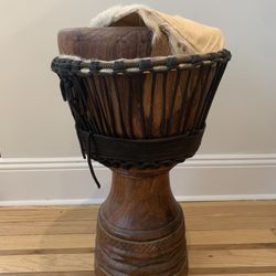 High Quality Professional Djembe (African Drums) From Burkina Faso, Medium, Needs Repair