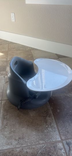Upseat Original Ergonomic Baby Floor & Booster Positioning Seat with Tray – Gray