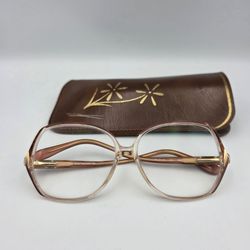 Vtg Gloria Vanderbilt Eyeglasses Pink 733 Zyloware 200 Authentic Frames Only