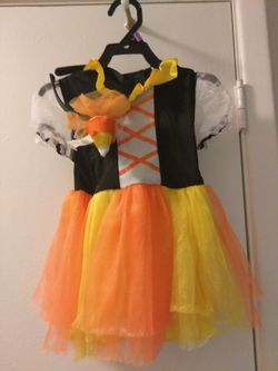 Candy corn witch costume