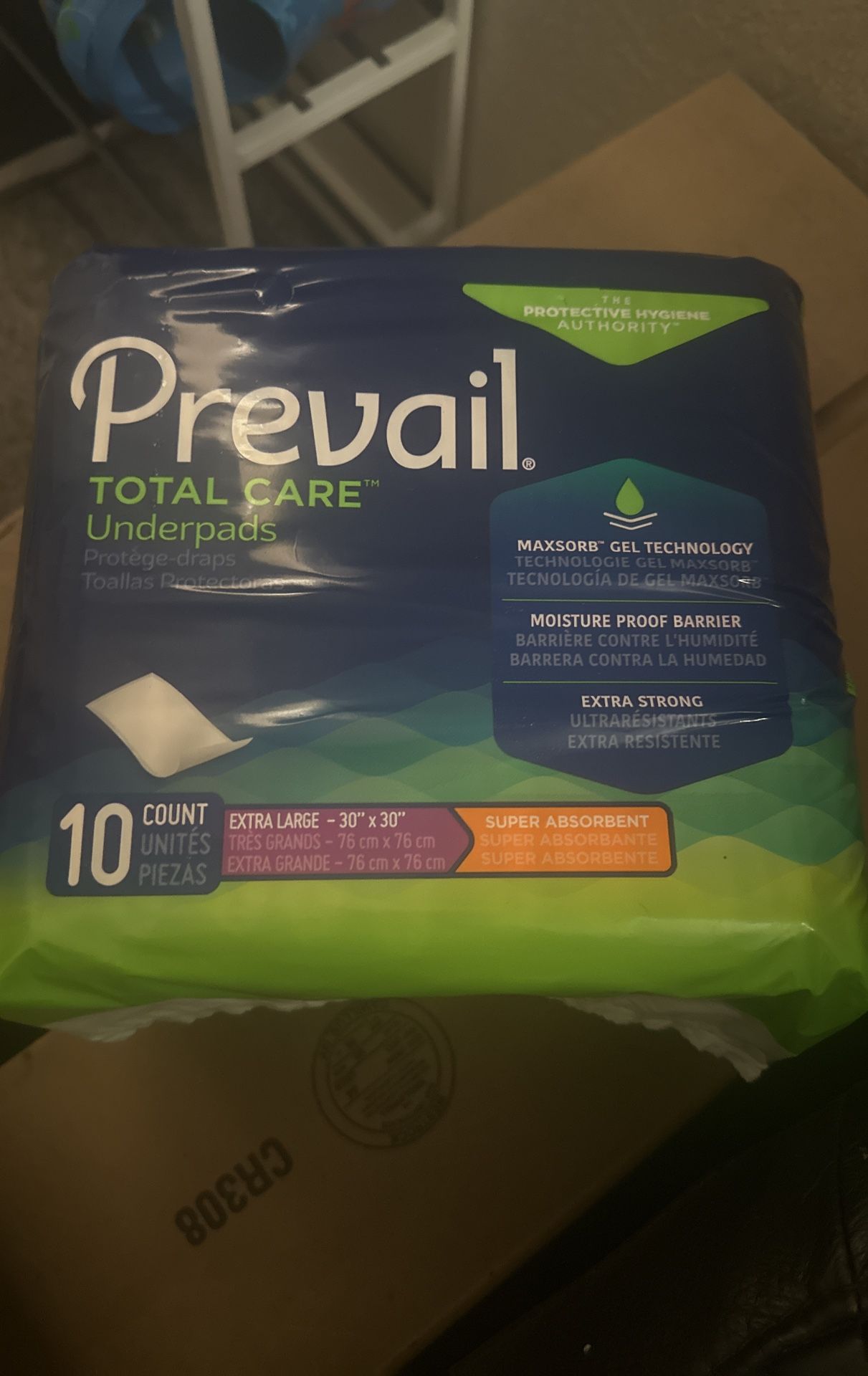 30 x 30 in. Peach Prevail Total Care Disposable Heavy-Absorb