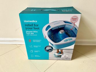 NEW Foot Spa, Shower Massage Water Jets, Pedicure Center W/ 3 Attachments, Toe Touch Control !