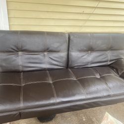 Leather Couch/futon