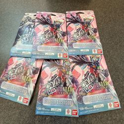 Bandai Gundam Card Game Freedom Ascension Sleeved Booster Packs SEALED
