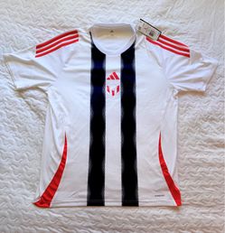 white and red Adidas Messi training jersey Large Men’s