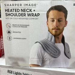 Sharper Image Heated Neck Shoulder Wrap $40 