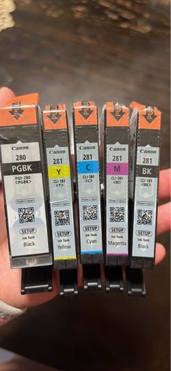 Genuine Canon PGI-280 / CLI-281 5-Pack Ink Cartridges – NEW SEALED