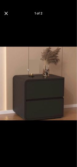 Modern Gray Nightstand - new