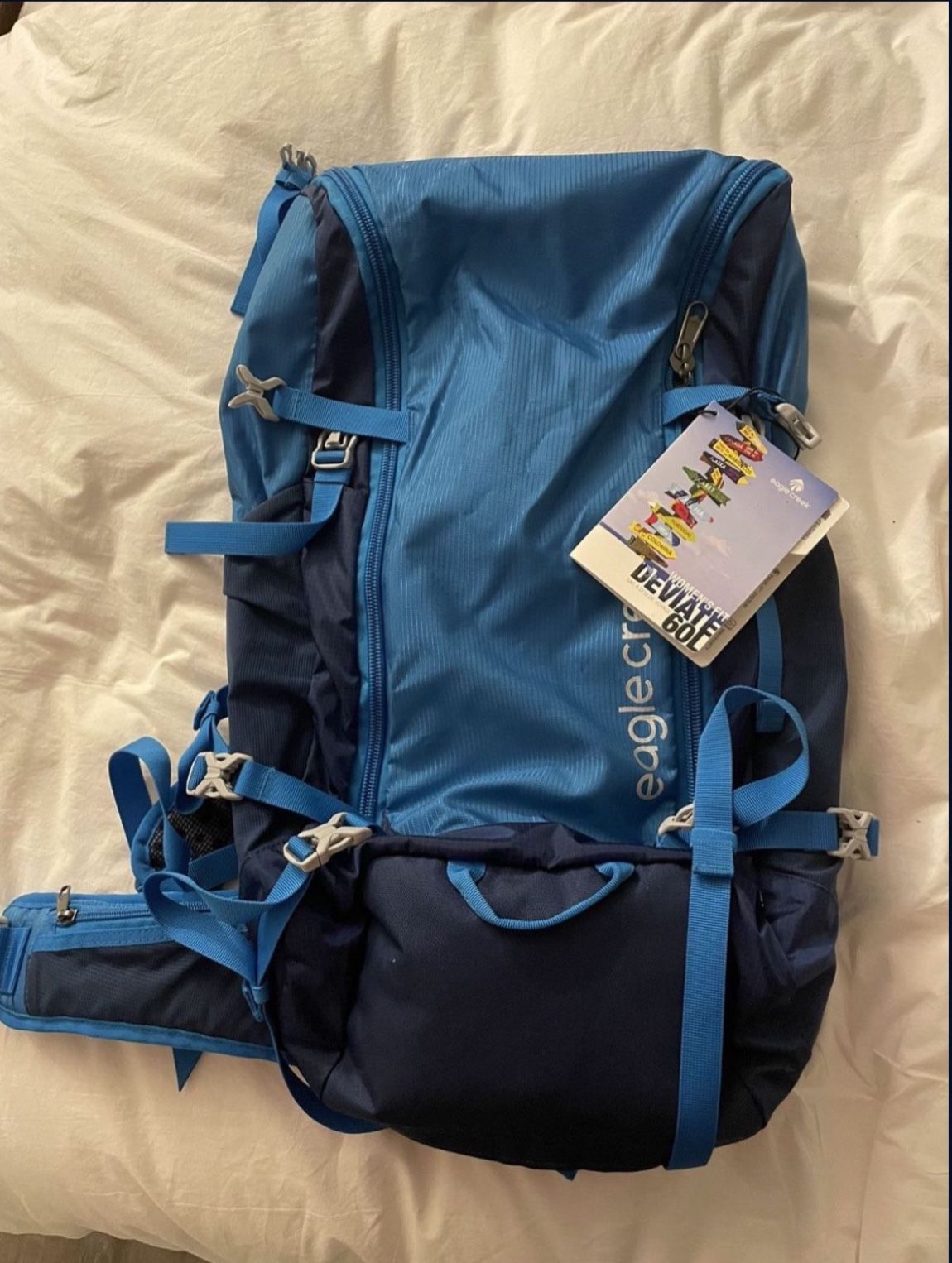 New Women’s Hiking Travel Carryon Backpack 60L