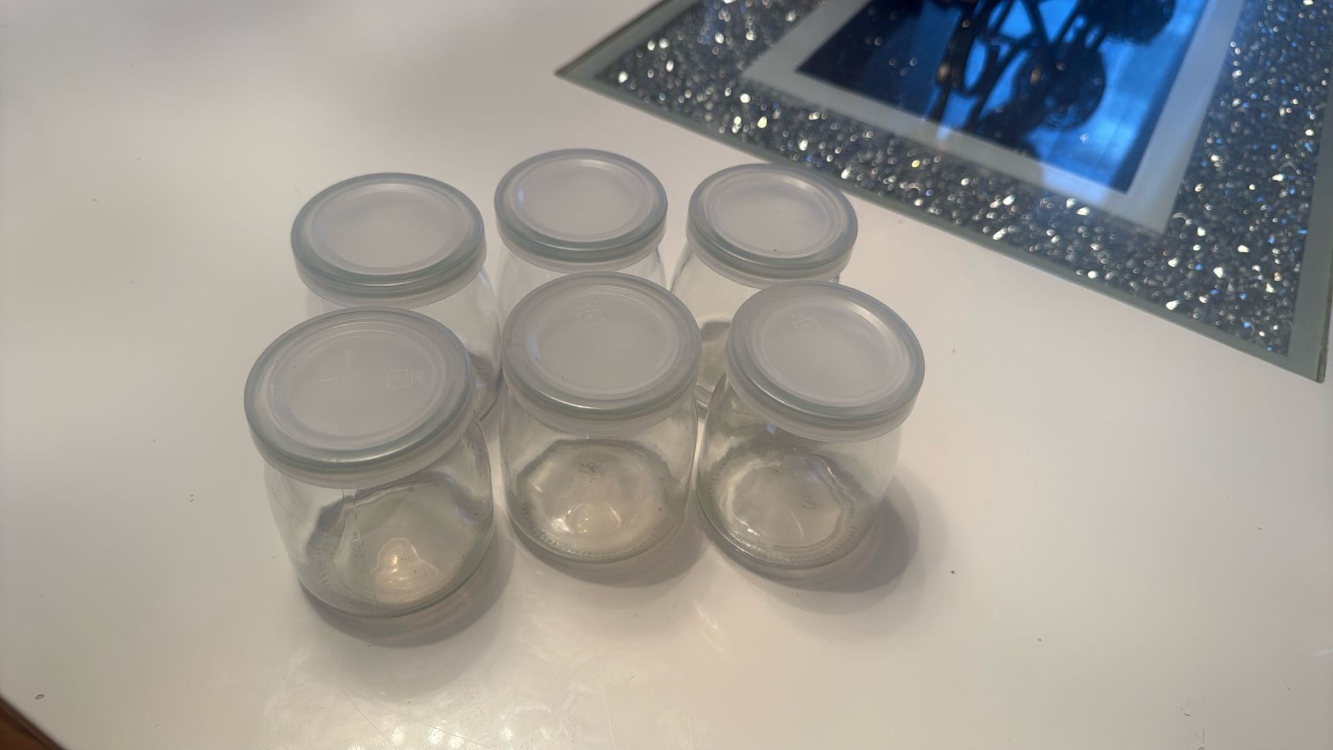 Small Glass Jars Set Of (6)
