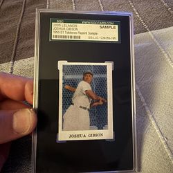 Joshua Gibson Baseball Card