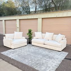 Beige Sofa + Chair set - Delivery