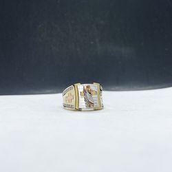 14k Solid Gold San Judas Ring 