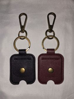 2Pcs Leather Car Key Cover.