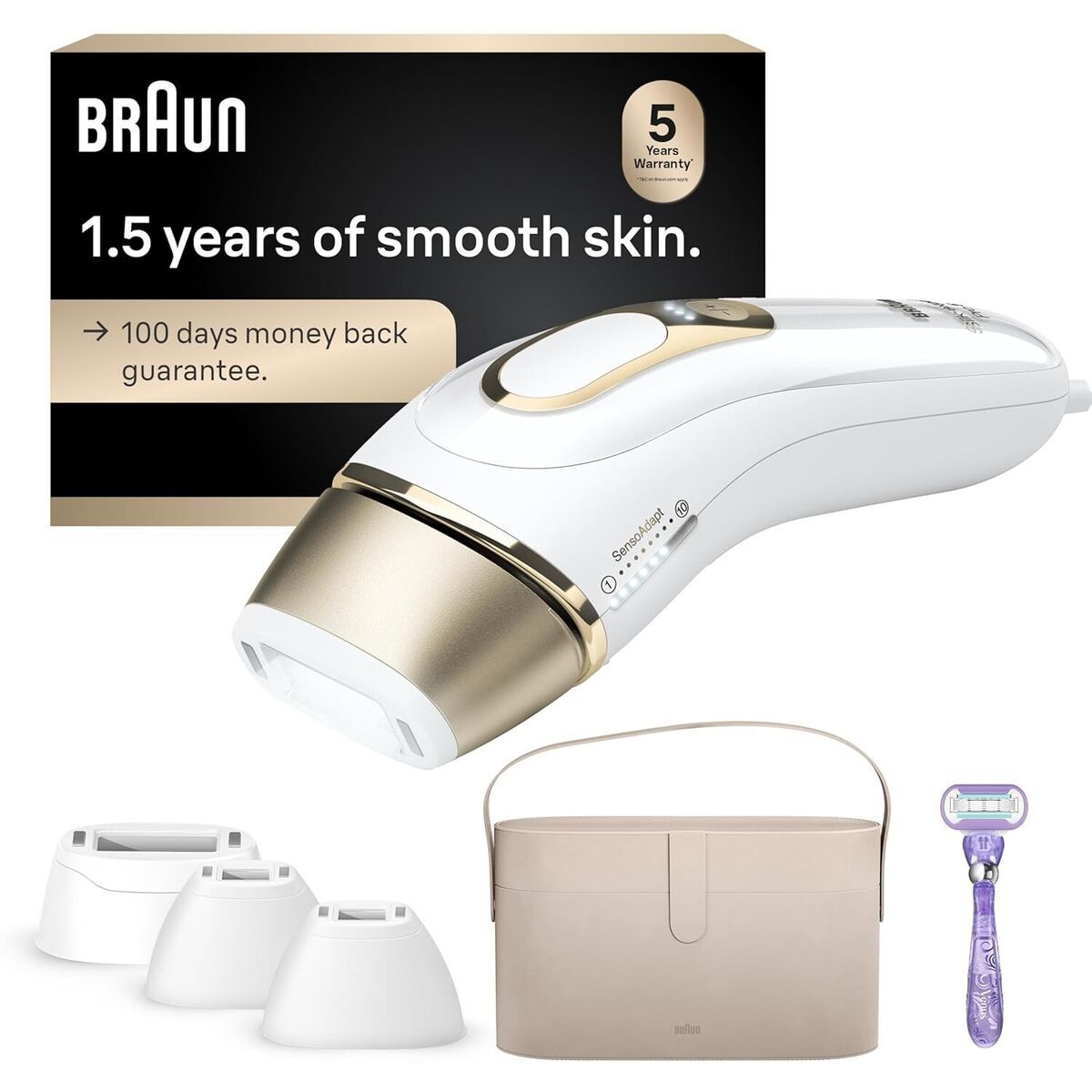 Braun IPL Silk Expert Pro 5 PL5347 - Next-generation home hair removal system for women and men
