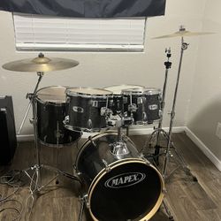 Drumset For sale With Hardware And planet Z Cymbal, k Custom Cymbal.