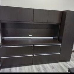 Credenza With Hutch And Storage Tower  / $750each File / $595 Hutch / $695 Tower