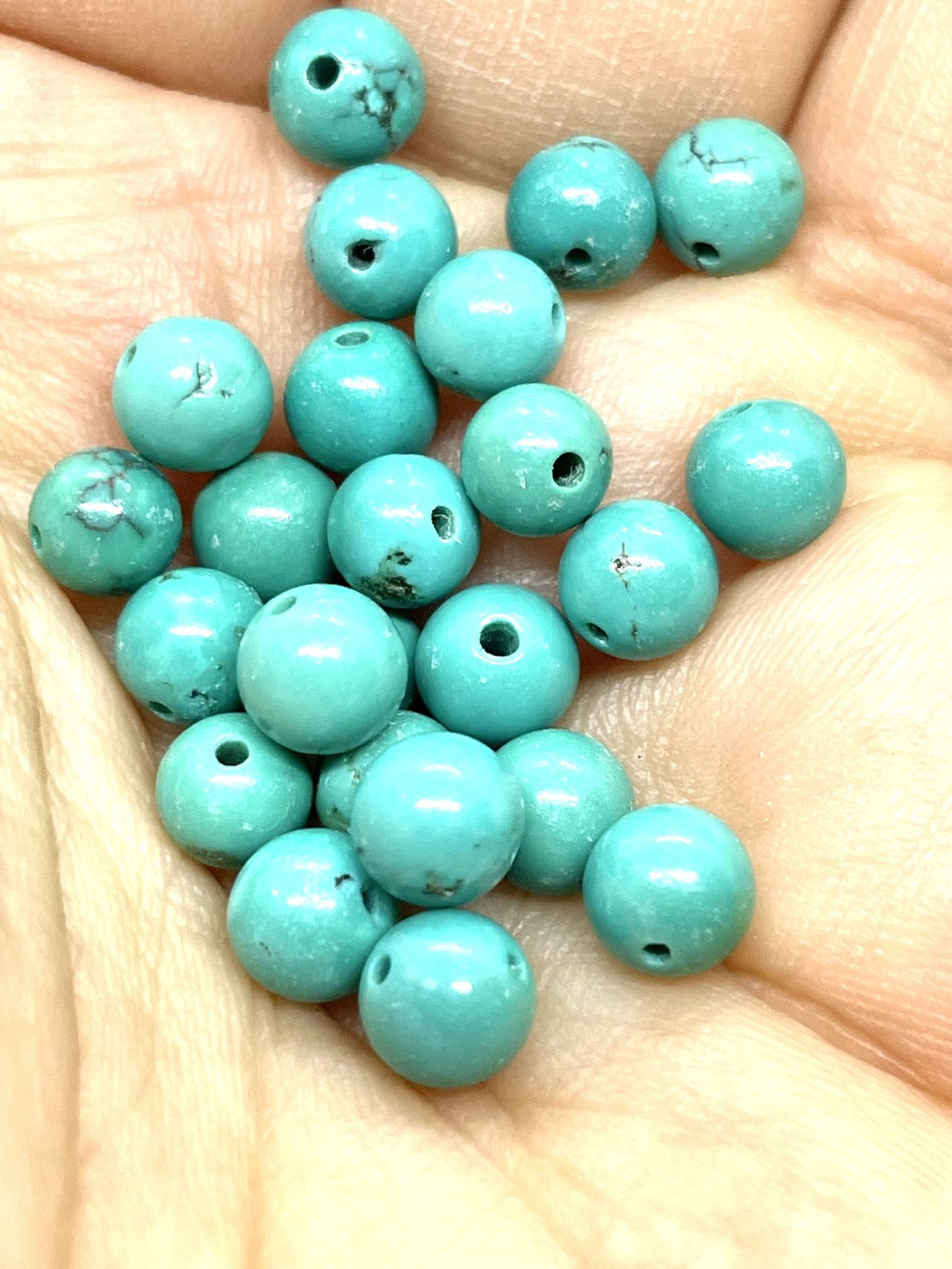 Lot Of 5.6mm Turquoise Beads