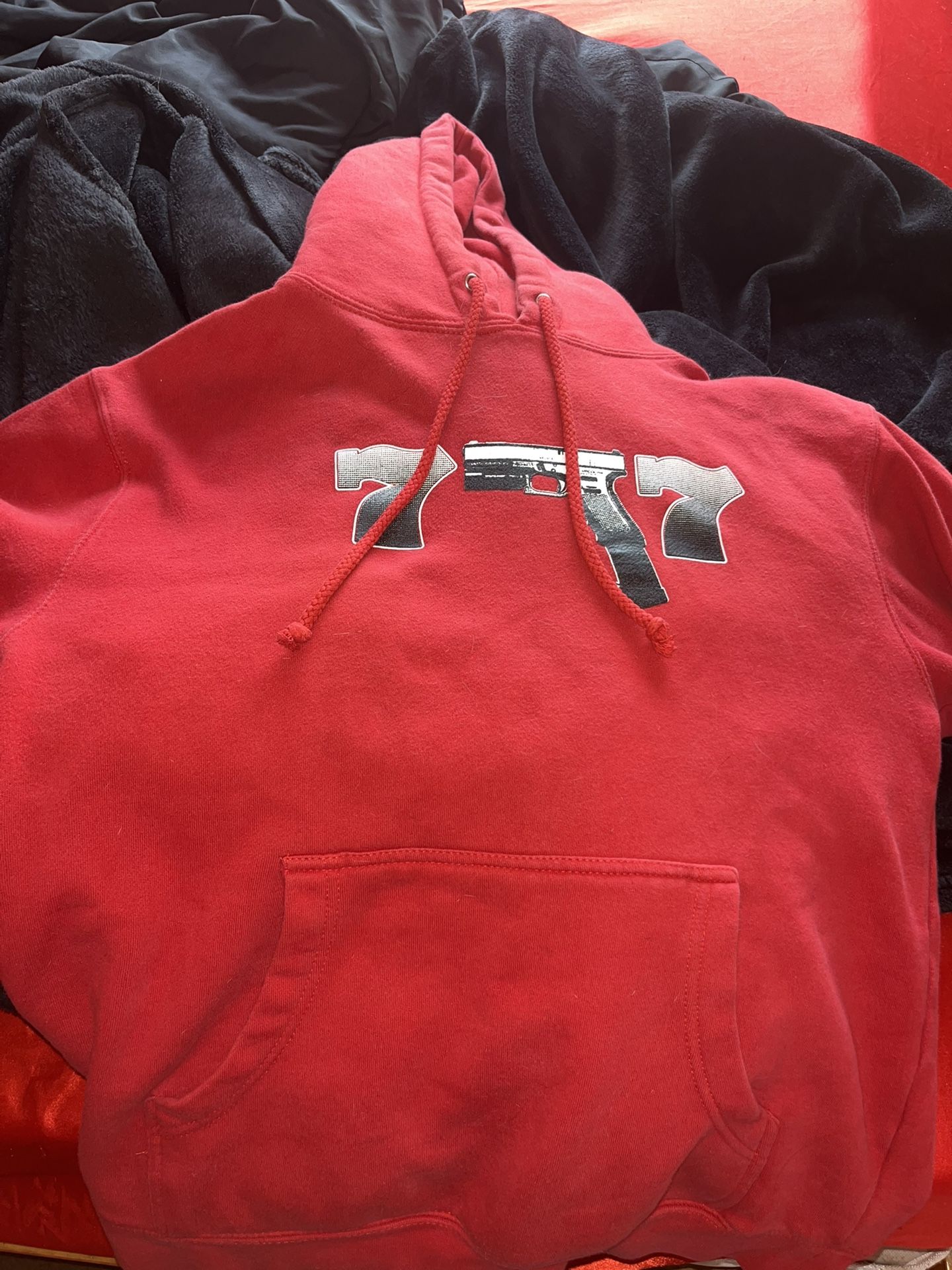 red 777 hoodie