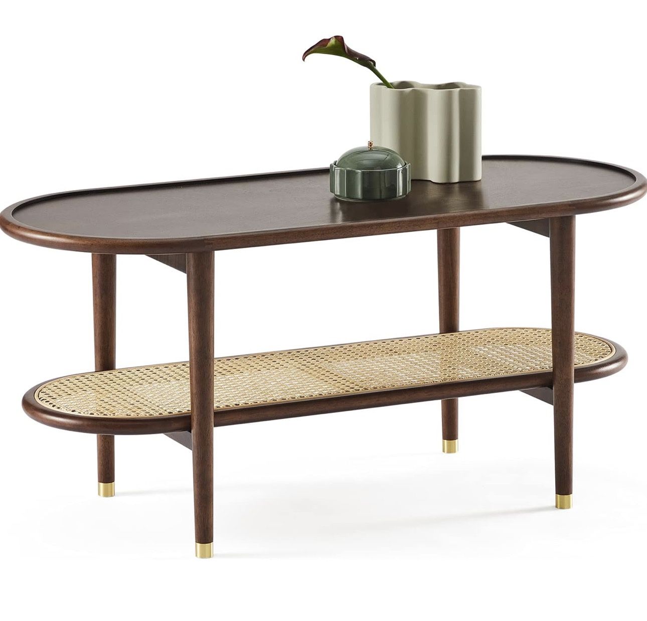 Walnut Harmati Coffee Table (17”D x 40"W x 18"H)