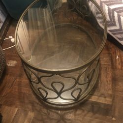 Oval Brass Art Nouveau Glass 48” Coffee Table 