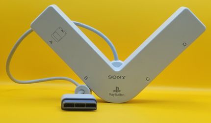 Sony PlayStation 1 PS1 Multi Tap 4 Player Adapter OEM Original SCPH-1070, Tested & Working