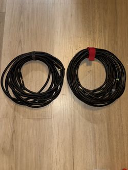 2 DJ wires 50 fits each. DMX  for audio. Used. In 90 % good condition $25