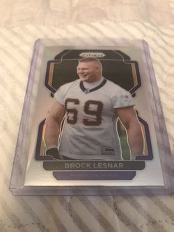 Brock Lesnar Silver Prizm Card