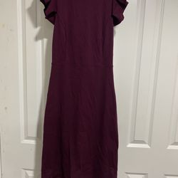 Lulu Xl Burgandy Bodycon Dress-#0023