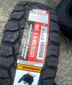 LT275 70 18 NITTO RIDGE GRAPPLERS BRAND NEW TIRE TIRES $315 EACH OR $1260 FOR A SET OF 4 WHILE SUPPLIES LAST FINANCING AVAILABLE DELIVERY AVAILABLE