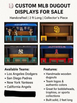Baseball Bobblehead Dugouts