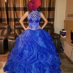 Royal Blue Quinceanera Dress