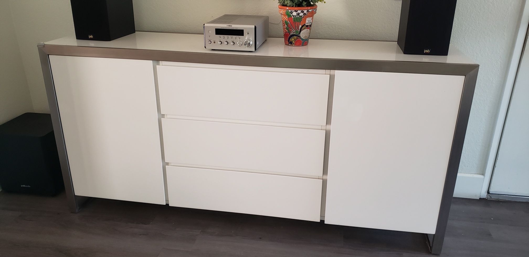 White Console Entry Way Table