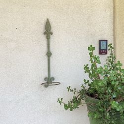 Unusual Old 18” Metal Plant Holders 