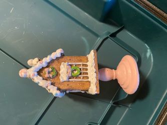 Gingerbread House Pedestal Figurine