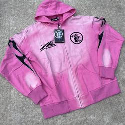 Pink Hellstar Zip Up