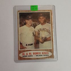 Topps Roger Maris & Orlando Cepeda Homer Kings Baseball Card - Located in Shelton