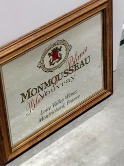 Vintage wine mirror