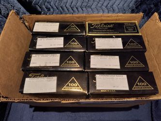 Titleist 100 Tour Balata Golf Balls, New, 8 Dozen Available 