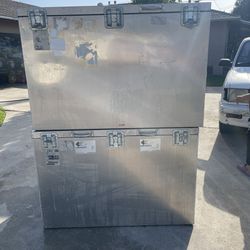 2 Aluminum Storage Boxes 