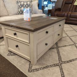 Bolanburg Two-Tone Coffee Table With Lift Top$10 Down Payment And Financing Available