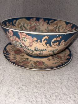 Matching plate and bowl