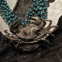  Custom Crab  Vintage Necklace