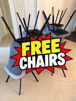FREE – Gray Dining Chairs | Pickup Only