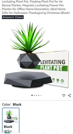 Levitating Plant Pot, Floating Plant Pot for Air Bonsai Planter, Magnetic Levitating Flower Pot Planter for Office Home Decoration, Ideal Home Gifts f
